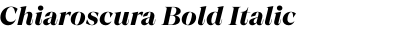 Chiaroscura Bold Italic